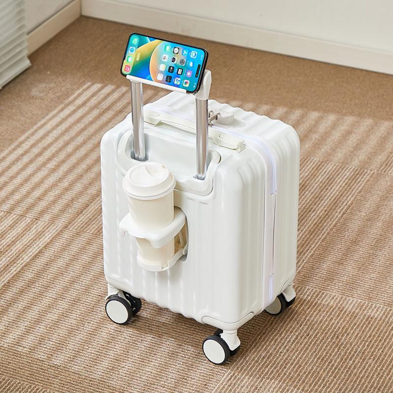 Lee Shen 14-inch Off-white Carry-on Luggage