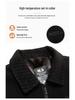 2025 Autumn/Winter Mid-Aged Men's Thick Fleece-Lined Jacket - Loose Fit