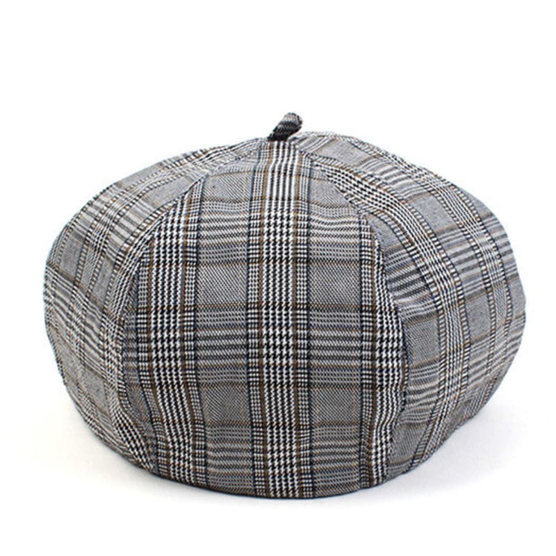Universal chemistry Gray Glen Check Beret Beret