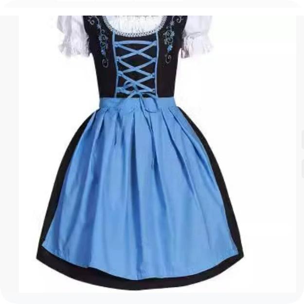 

Костюм горничной для косплея, женская блузка M синий