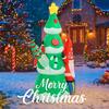 5.91FT Yard Party Decoration Inflatable Tree Gnome Elf Toy LED Light Xmas Supplies Home Decor Ornaments Christmas Holiday Gift