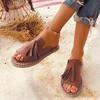 Women's Ladies Fashion Casual Flat Fringe Shoes Slippers Peep Toe Sandals