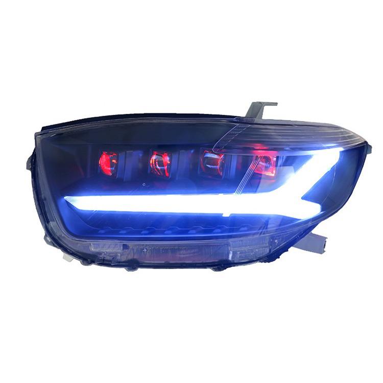 09-11 Toyota Highlander Matrix LED Headlight Assembly with Ice Blue LED DRL