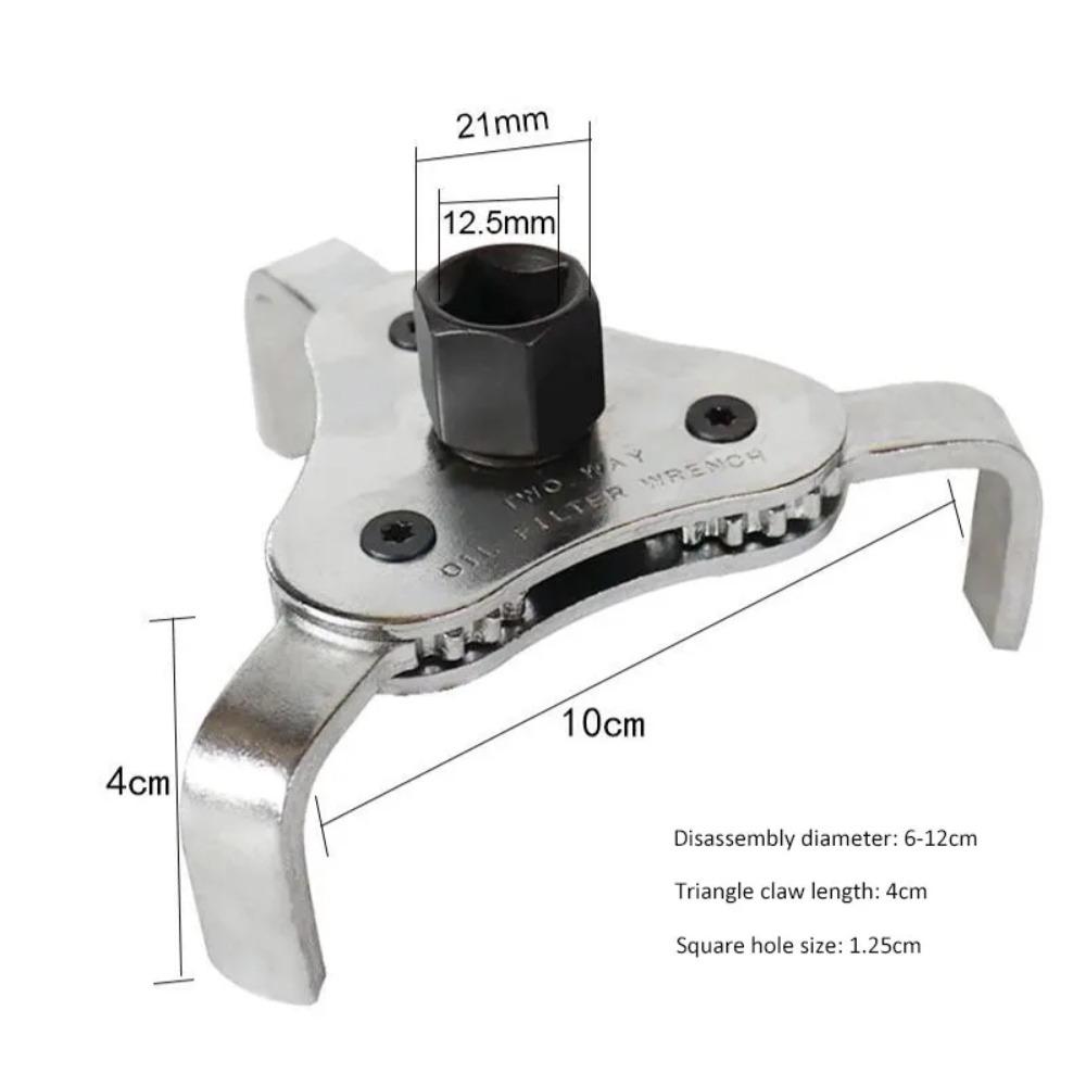 3 Claw Oil Filter Wrench Tool Adjustable Install Uninstall Removal Key Universal Oil Filter Wrench Repairing Tool for Oil Filt