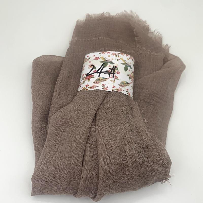 Women Cotton Scarf New Summer Girls Solid Color Sunscreen Thin Scarves Soft Shawl Foulard Viscose Spring Lady Wrap Shawls
