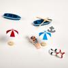 Mini Artificial Sunshade Beach Chair Micro Fairy Garden Miniature Doll House