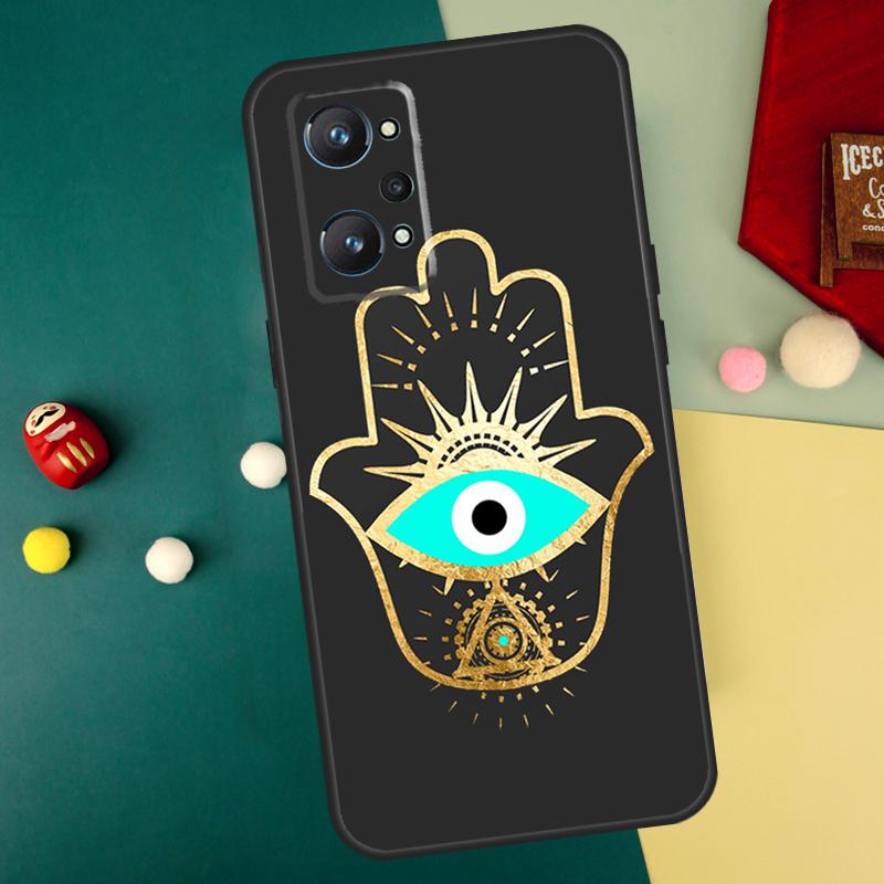 Evil Eye Hamsa For Realme 15 10 11 12 13 14 Pro Plus C65 C67 C75 C63 C61 C55 C51 C53 C35 GT6 GT7 Pro Case