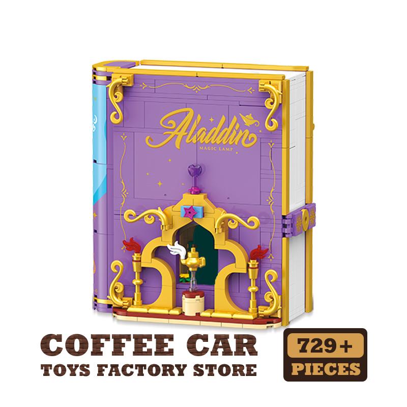 Cute Fairy Tale Princess MOC Bricks Books Dream Mermaid 3D Storybook Building Blocks Toys Anime Model Kids Girls Christmas Gifts