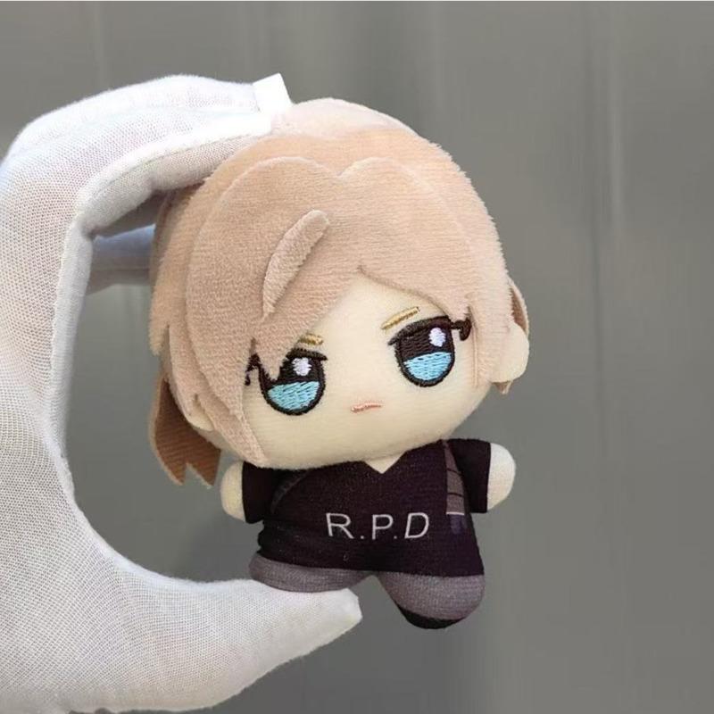 Nová Anime Leon Scott Kennedy Plyšová Panenka Přívěsek Hračka 10cm Kreslená Roztomilá Měkká Leon S. Kennedy plyšová panenka přívěsek hračka pro dítě dárek