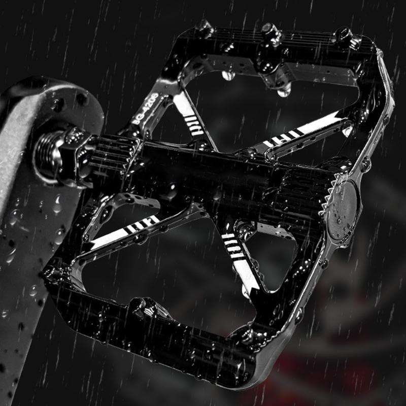 Mountain Bicycles Pedals Flat Pedals Bike Footboards Platform Nonslip Pedals 9/16" Nonslip Wide Platform Bicycles Pedals