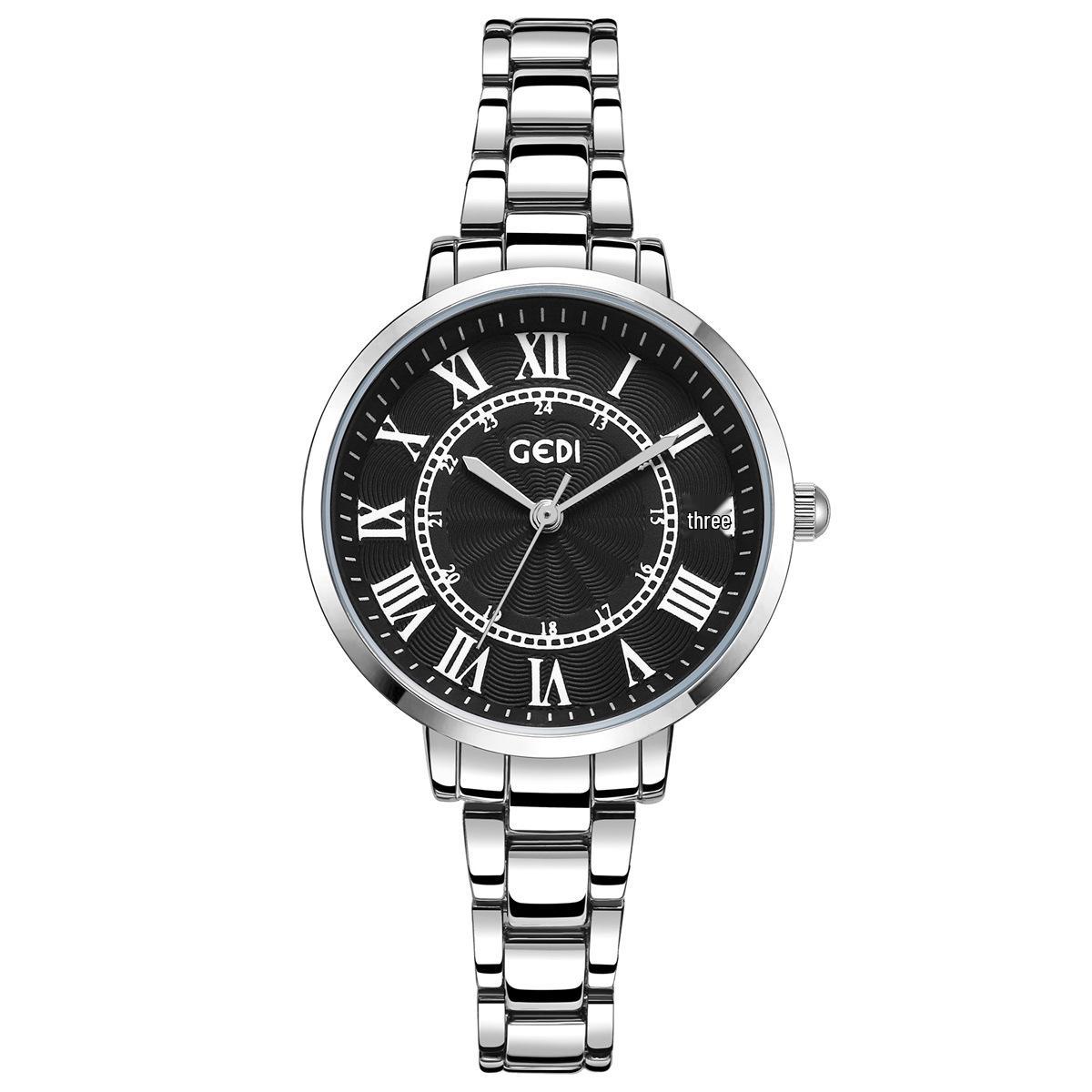 

Женские водонепроницаемые кварцевые часы из сплава в ретро-стиле Gedi