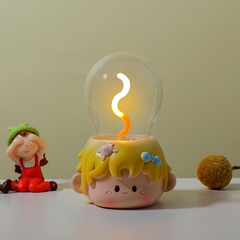Creative Children's USB Light Bulb Night Light - Fun Bedroom Desk Ornament & Birthday Gift