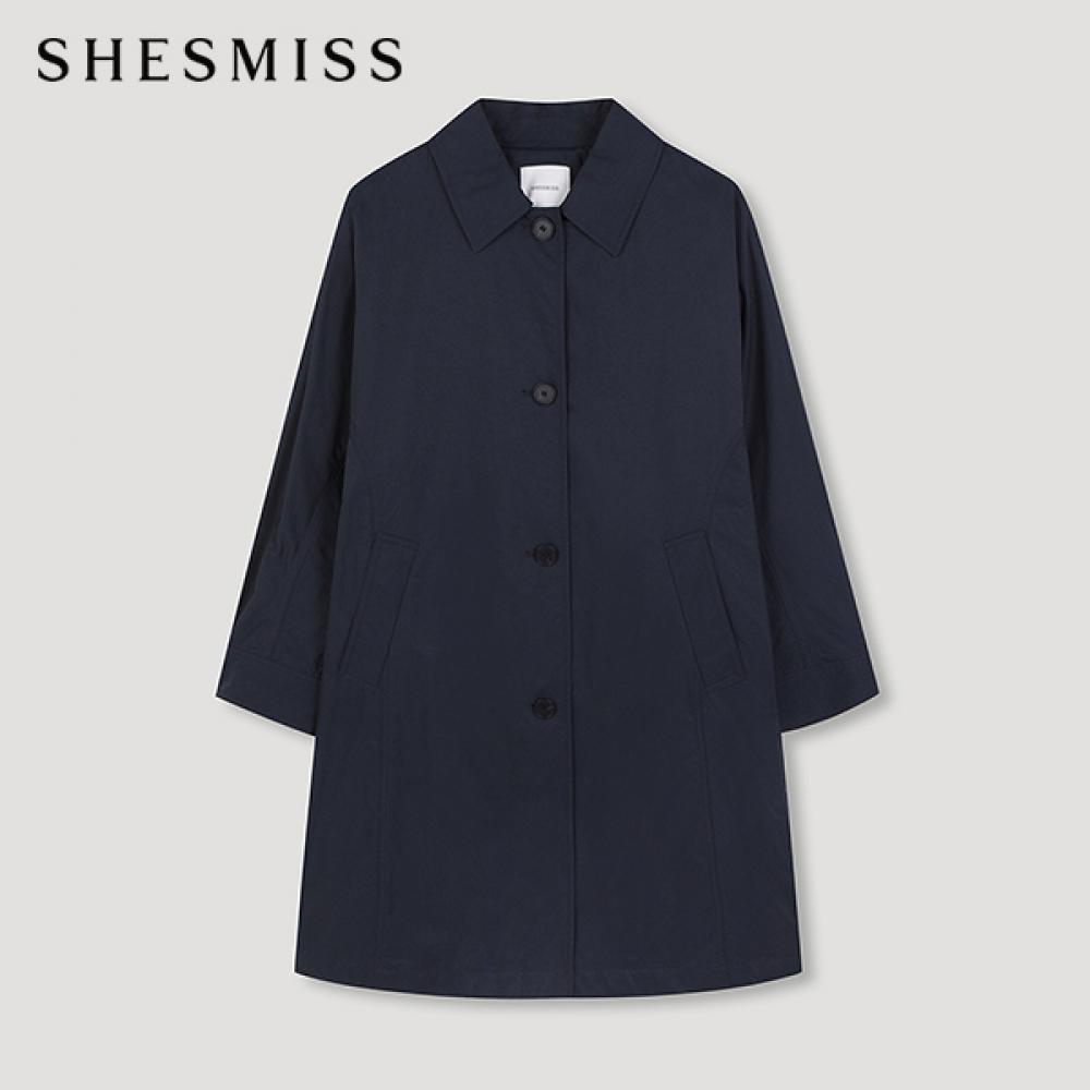 

She S miSS Хлопковое пальто-тренч Swwbyo12010 Dn DARK NAVY/77