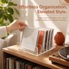 Multi-Slot Design CD Disc Organizer Box 7 Grids Phone Stand Vinyl Record Album Bracket  Dormitory