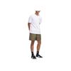 Adidas Originals Logo Lace Mid-Rise Straight-Cut Casual Shorts Men Shorts Green JC7659