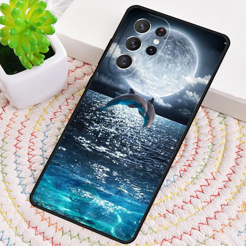 Ozean Delfin Tanz Und Springen Silikon Handyhülle Für Samsung Galaxy note 10 pro S26 S25 S24 S23 S22 S21 Plus Ultra Capa Cover