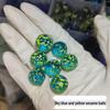 16mm Mixed Checkered Glass Beads & Marbles - Nostalgic Crystal Balls for Kids