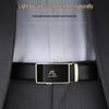 Genuine Paul Leather Men's Automatic Buckle Belt - High-End Cowhide Business Waistband
