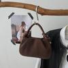 PU Leather Solid-color Woven Shoulder Bag Moderate Capacity Crossbody Bag  Vacations