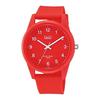 [Citizen Q&Q] Relógio Analógico Impermeável Cinto de Uretano VS40-007 Vermelho