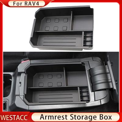 ABS autós kartámasz tároló doboz Toyota RAV4 RAV 4 2013 2014 2015 középső kartámasz kesztyűtartó doboz tálca tok rendszerező