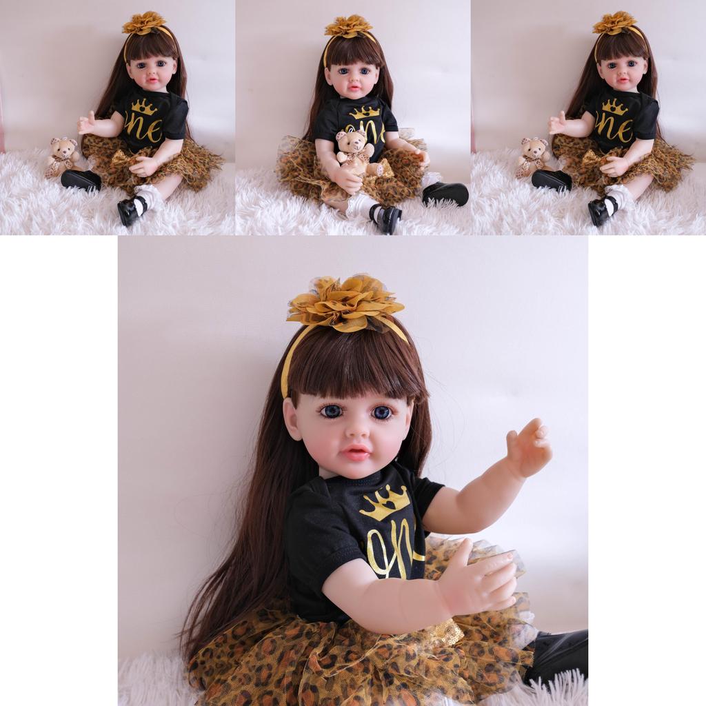 Silicone Reborn Baby Doll 55cm With Realistic Features For Collectors And Gift Giving