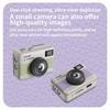 Flip Screen Card Camera, HD Digital Camera for Kids and Students, Supports Photo and Video Recording, Retro CCD Design
