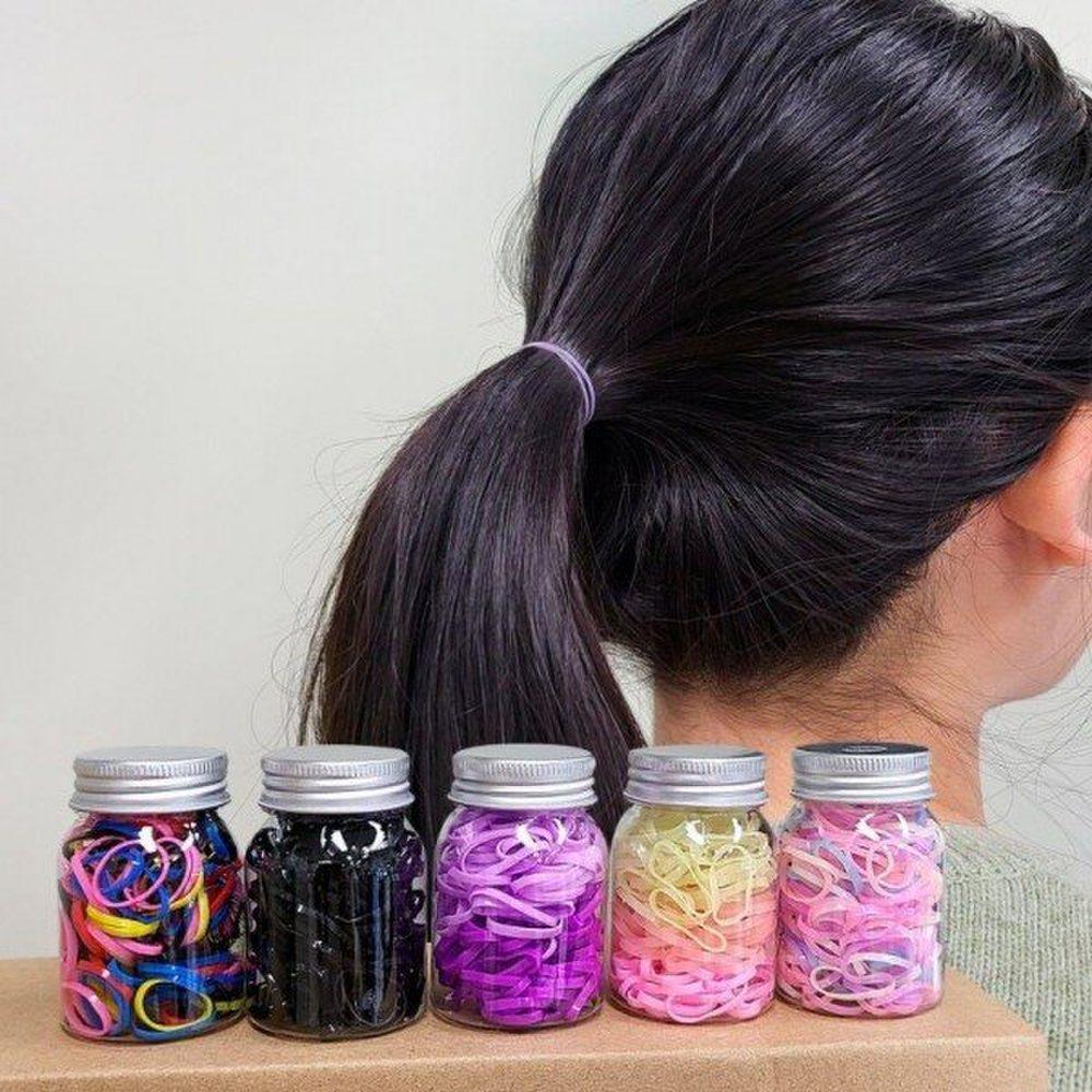 Mno Large Capacity Basic Elastic Hair Band Hair Tie Set 120P Baby Toddler Girls Hair Tie