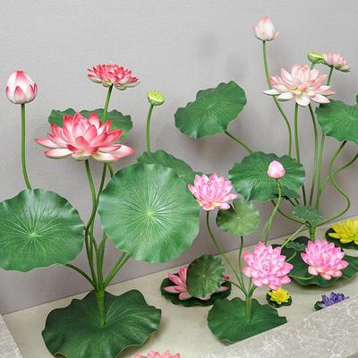 Artificial Lotus Flower Pond Décor – Floral Dance Props & Fake Lotus Leaves