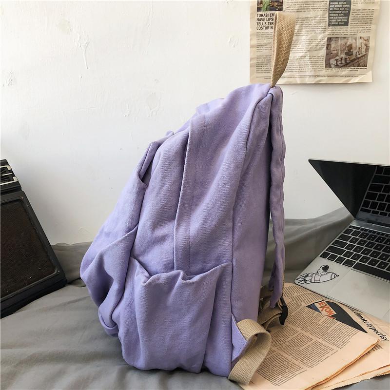 Rucsac retro din pânză pentru femei Rucsac pentru studenți