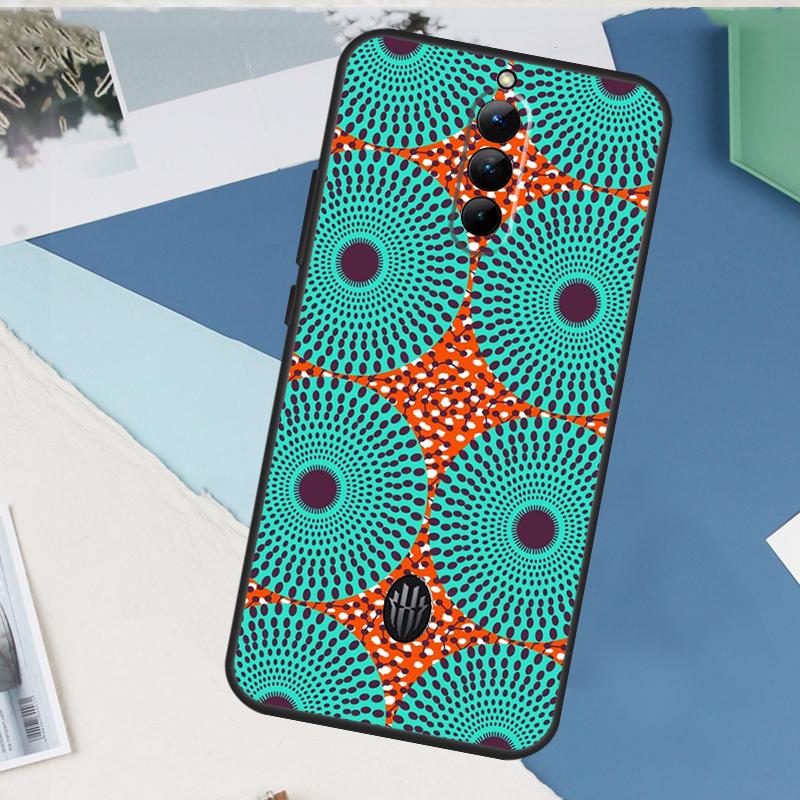 African Wax Fabric For Nubia Red Magic 10 Pro Plus 6 7 6S 7S Pro 5G 6R Case For RedMagic 8S 9S 9 8 Pro Plus