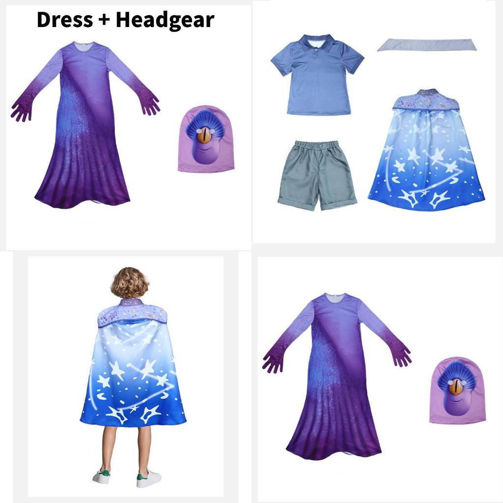 Vielseitiges und auffälliges blaues Alien-Cosplay-Kostüm für Kinder, geeignet für Halloween und Aufführungen