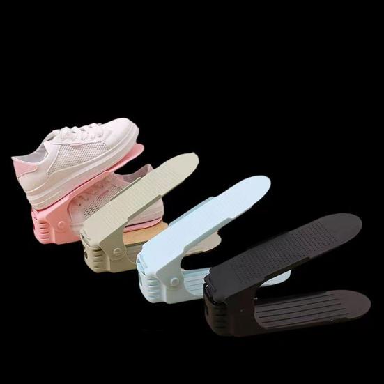 5Pcs Shoe Use Stacker Shoe Slots Adjustable Double-Layer Design Shoe Rack