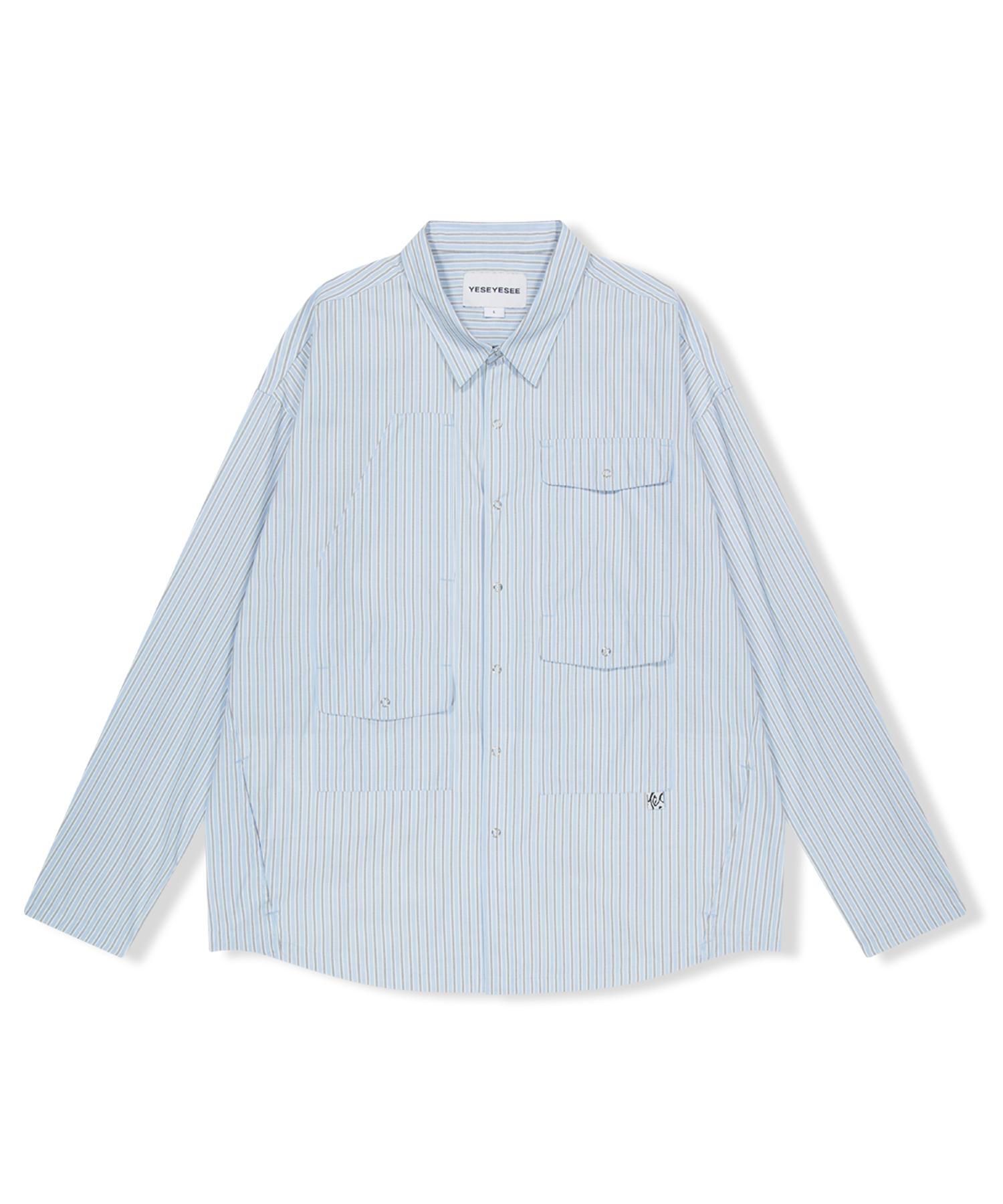 Yes Ic Stripe Explorer Shirt Blue Xl