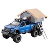 1:24 F150 Camping Rv Off Road Pickup Truck Alloy Metal Diecast Model Car Sound & Light Toys Ornaments Gifts For Kids Pull Back