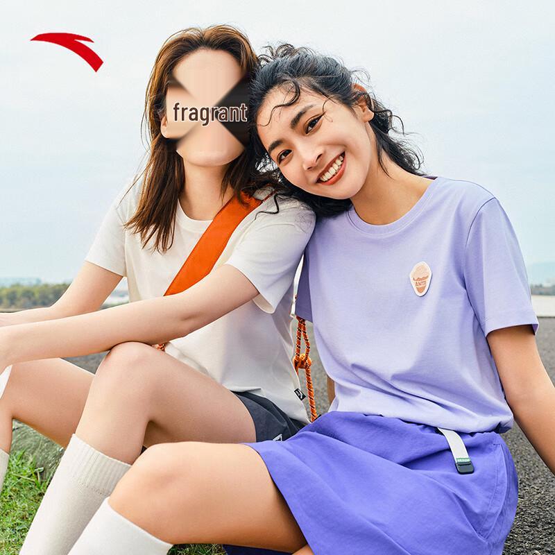 

Anta Women s Summer Fun Logo Loose Fit T-Shirt S