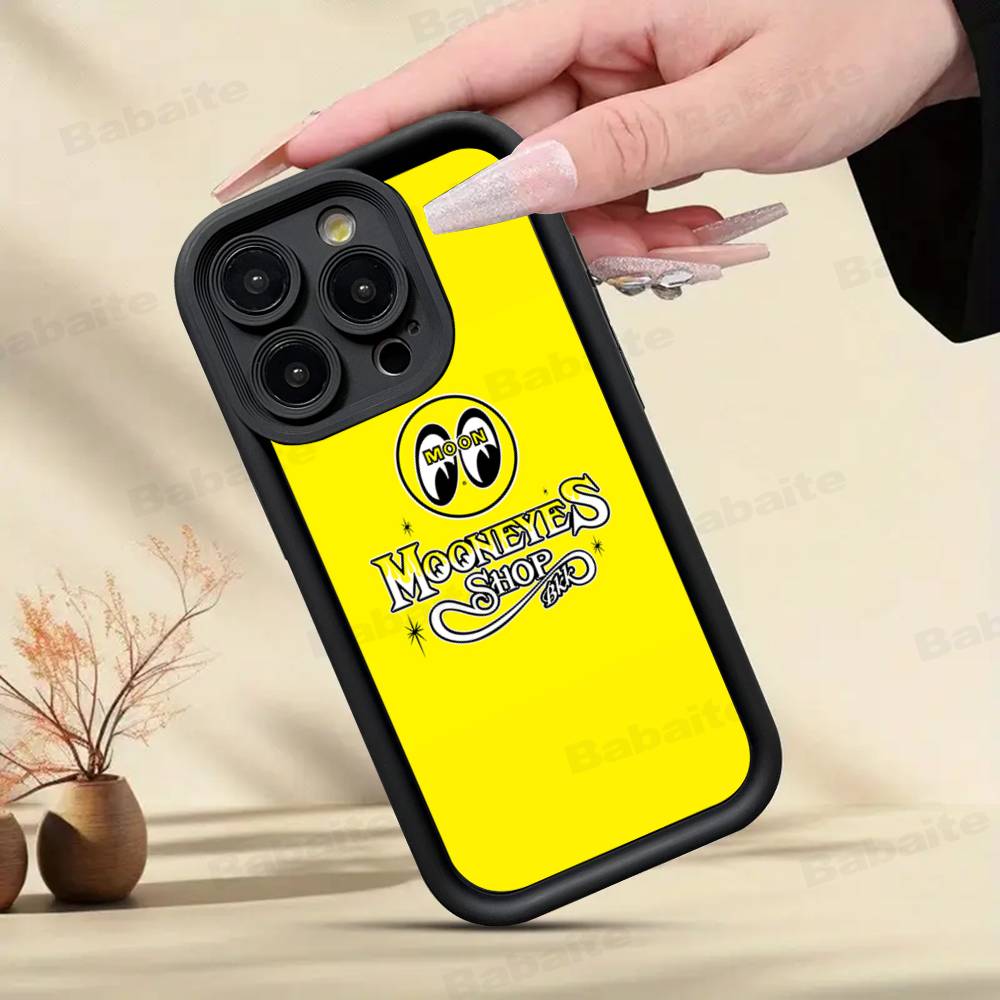 M-Moon-eyes Luxury Phone Case For IPhone 17 16 15 14 13 12 11 Pro Max 16E Plus INS Soft Cover