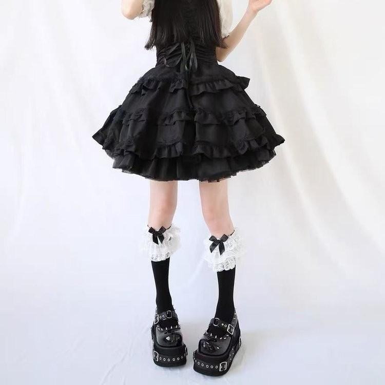 Gothic Rivet Muffin 10 CM Platform Mary Jane Shoes Punk Spice Girl Pu Leather Dark Shoes Women Y2K Subculture Lolita Shoes 35-42