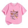 Kids Boys Girls 100% Cotton Crew Neck Short Sleeve T-Shirt Cute Puppies Music Note Pattern Casual Breathable Soft Summer Tee for Music Dog Lovers Chil