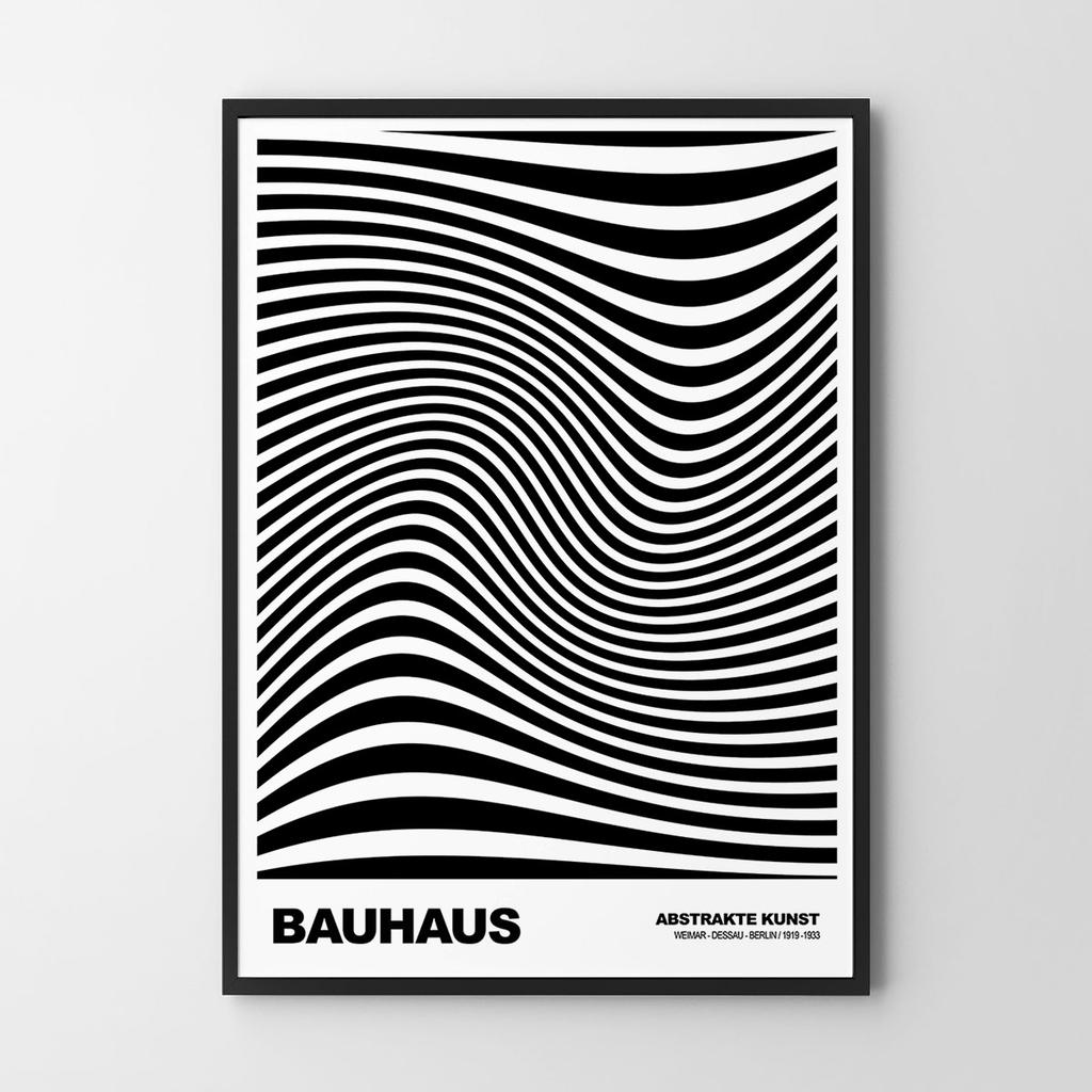 Black and White Bauhaus Poster