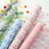 5Yards/roll Flower Bouquet Art Paper Packaging Paper Milk Cotton Inner Lining Paper Printed Non-Woven Cotton Paper