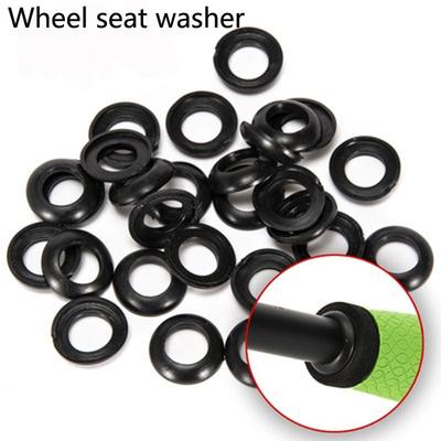 20pcs/lot Fishing Rod Building Elastic Rubber Winding Check Ring Fishing Wheel Seat Fishing Rod Mount Silicone Protective Ring