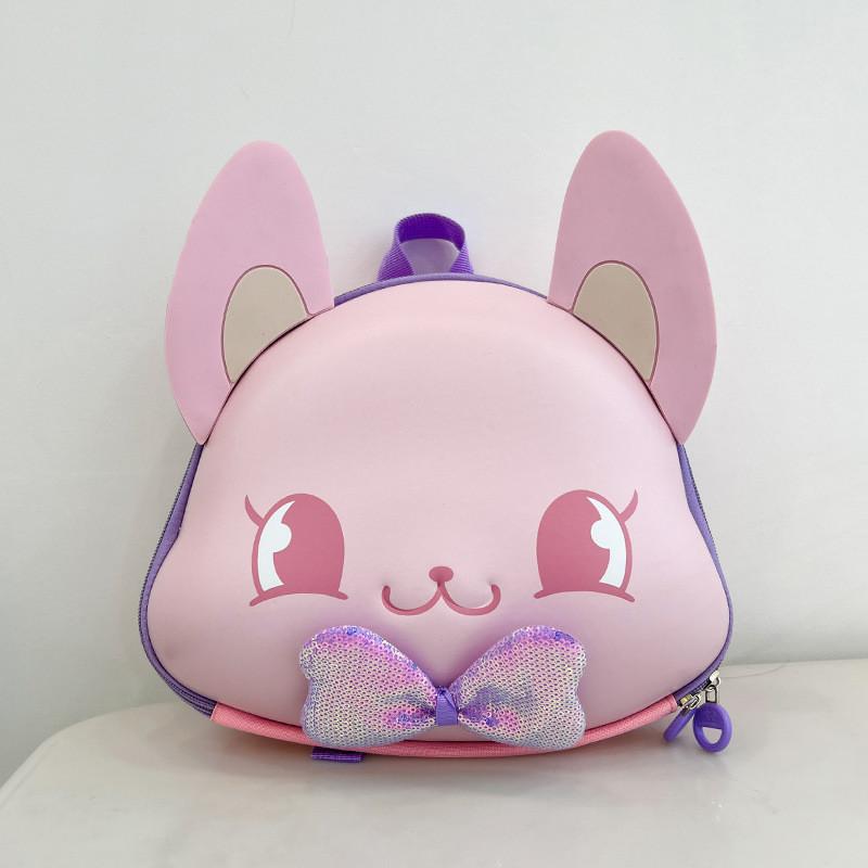 Adorable Cartoon Hard Shell Backpack For Kids Breathable Oxford Fabric Design