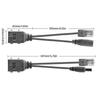 Universal POE Power Cord Splitter Passive PoE Injector for Effective Camera Installation and Power Management Cable