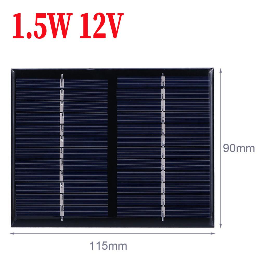 Solar Panel Outdoor 3W/2W/1.5W 5V DIY Solar Cells System for Low-power Electrical Appliances Light Moblie Phone Battery