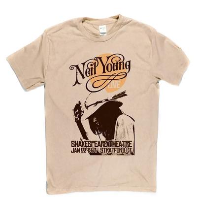 Neil Young Poster Vintage Styled Unisex T-shirt Gift Fan All Size S-4XL Unisex T-Shirt