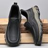Genuine Leather Loafers Classic Soft Mens Casual Shoes Brand Male Slip-on Footwear Leisure Walk Driving Shoes Moccasins