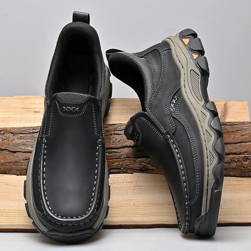 Genuine Leather Loafers Classic Soft Mens Casual Shoes Brand Male Slip-on Footwear Leisure Walk Driving Shoes Moccasins