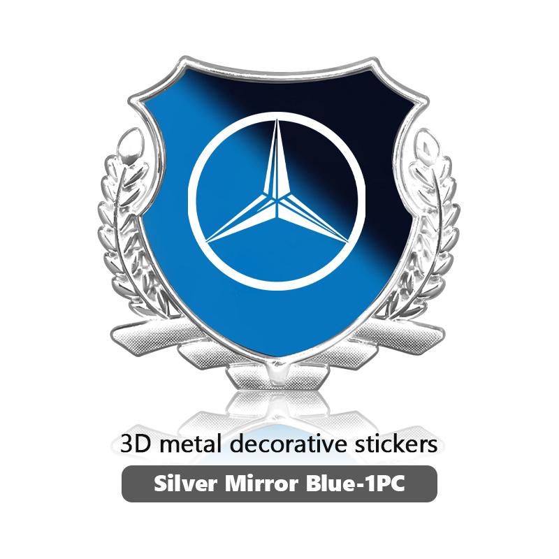 CGRE6 For Benz 3D Alloy Car Trunk Window Side Emblem Badge Decal Decoration Sticker Exclusive AMG W124 W203 W204 SPRINTER V CLASS