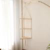 Nook Floating Shelves Wood Home Corner Storage Shelf Living Room Bedroom Wall Hanging Door Decor Triangle Shelf Display Stand